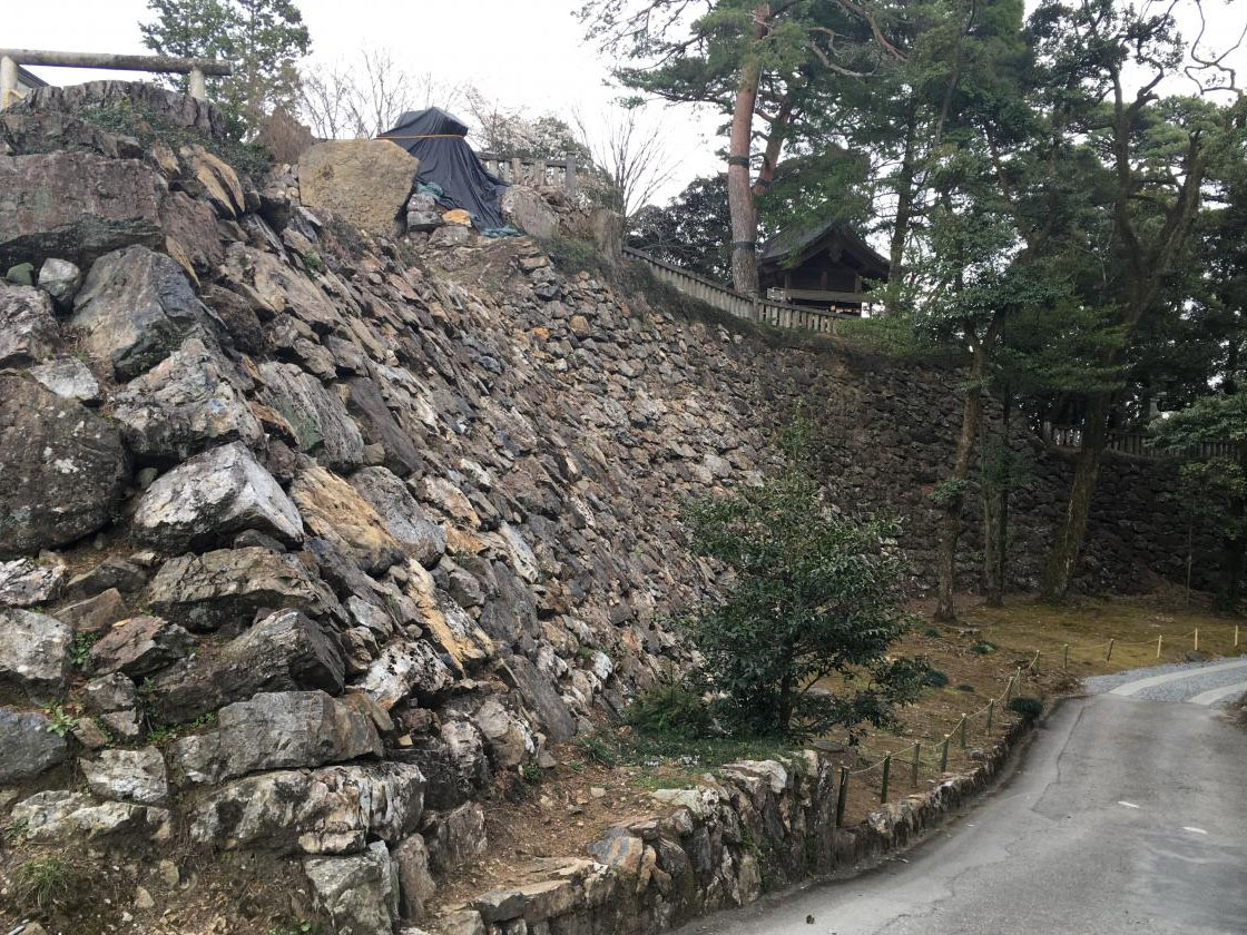 唐沢山城の石垣